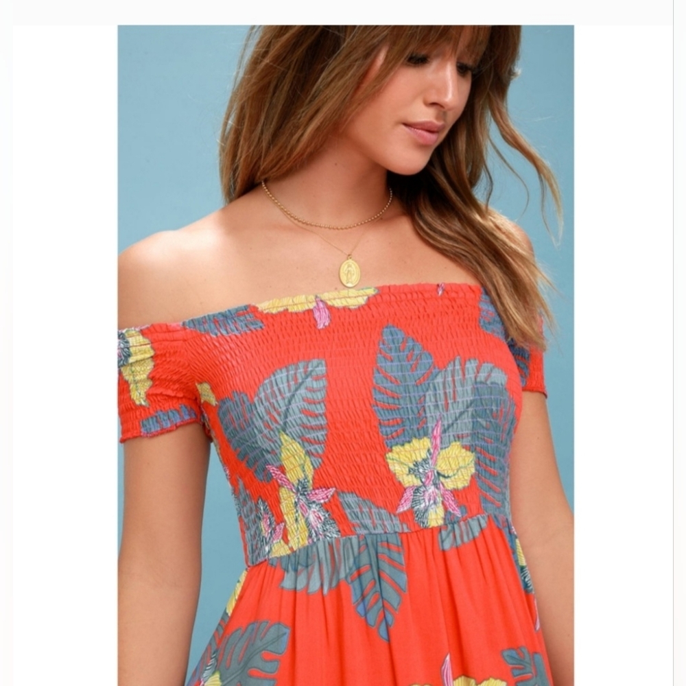 Floral Off-Shoulder Dress